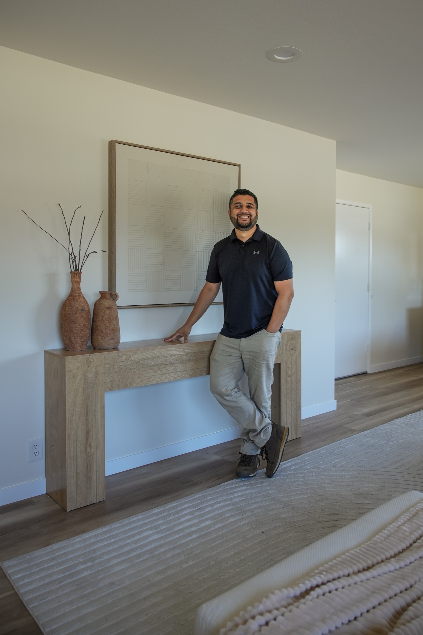 Muzamil Khan in a staged East Bay listing